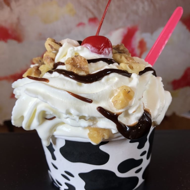 Soft Serve Hot Fudge Sundae Image