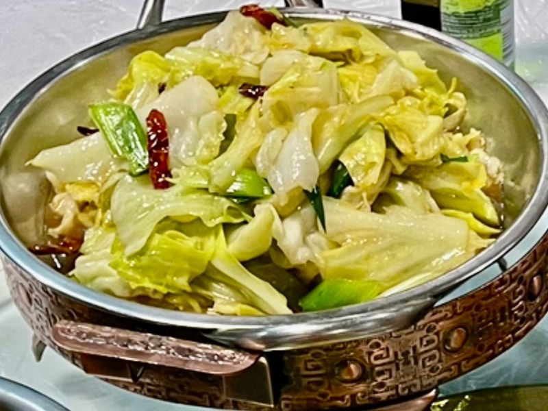 Veg. Chinese Cabbage in Dry Pot