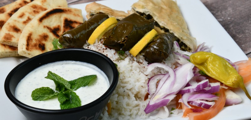Spanakopita & Dolmades