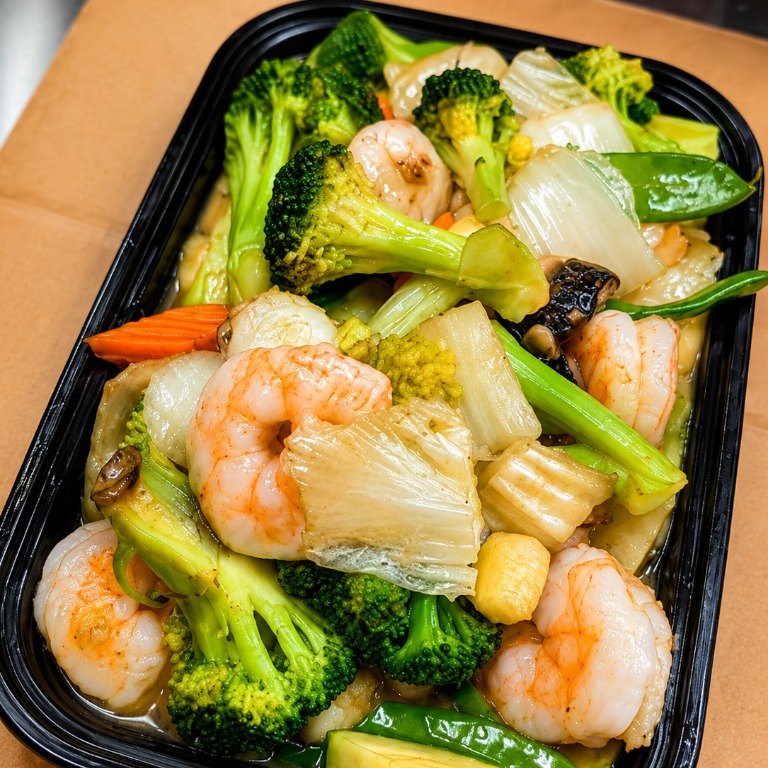 72. Shrimp w. Mix Vegetables 杂菜虾