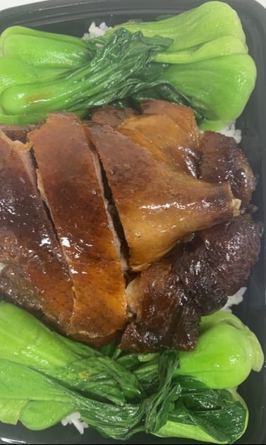 13. Meat on a Bed of Rice (Roast Duck)