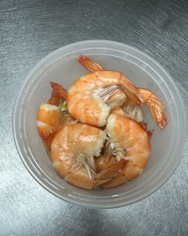 13c. Steamed Jumbo Shrimp