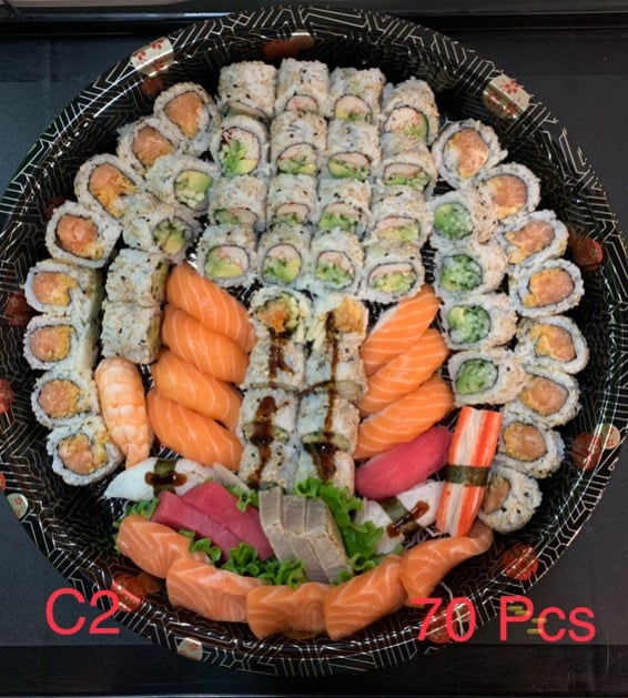 C2. 70 Pcs Sushi Roll, Sushi Sashimi