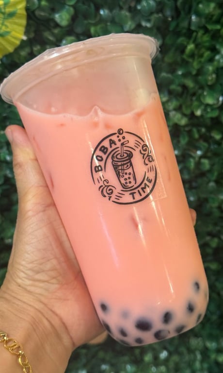 Strawberry Tapioca Boba