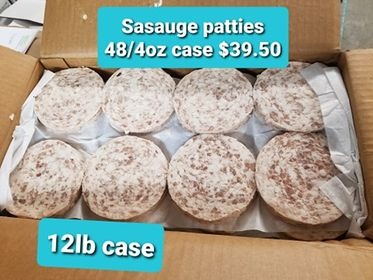 Sausage Patties 48ct 4oz case