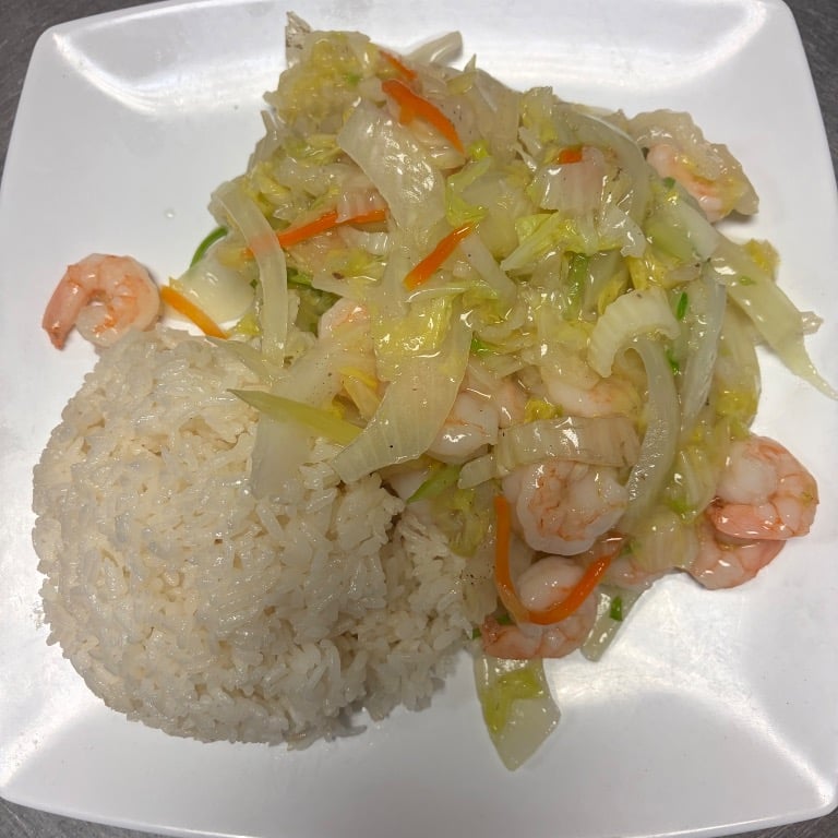 C1. Shrimp Chow Mein (Veg) 虾炒面