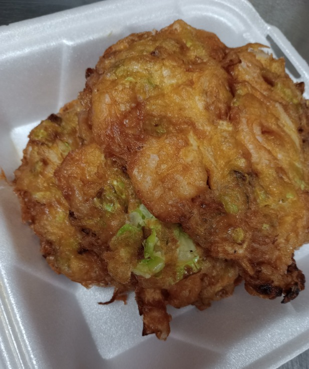 E 5. 虾蓉蛋 Shrimp Egg Foo Young