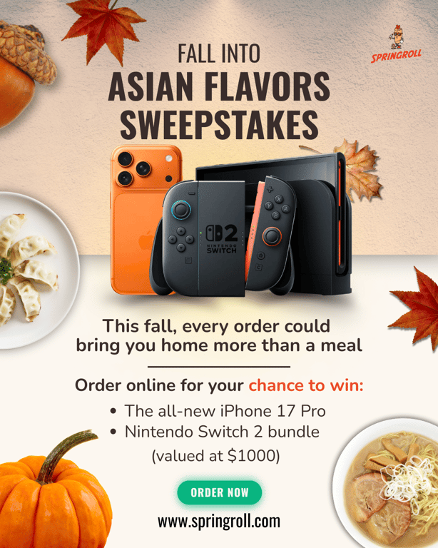 Fall into Asian Flavors Sweepstakes