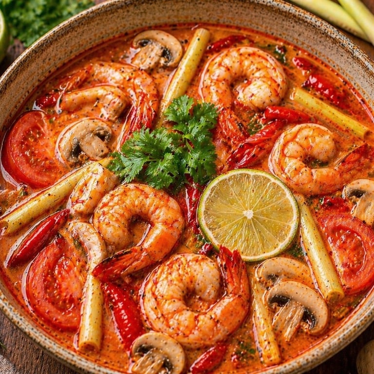 TO4. Tom Yum Shrimp Soup