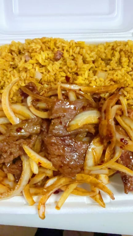 C 8. Mongolian Beef (Combo)