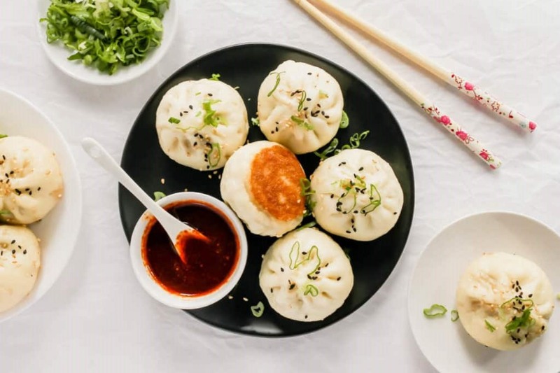 Pan Fried Pork Buns (5）煎包