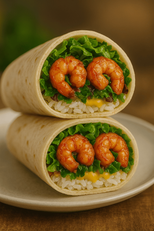 🌯 Spicy Garlicky Shrimp