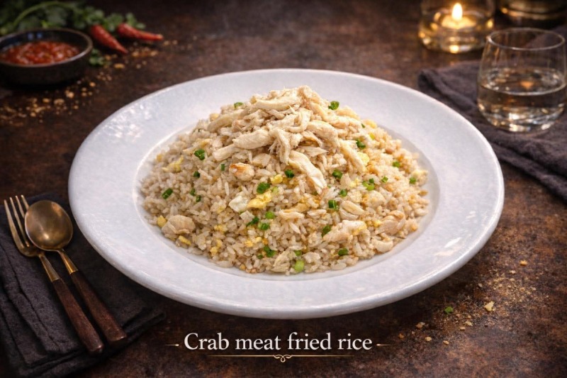 Crab Meat Fried Rice Dinner