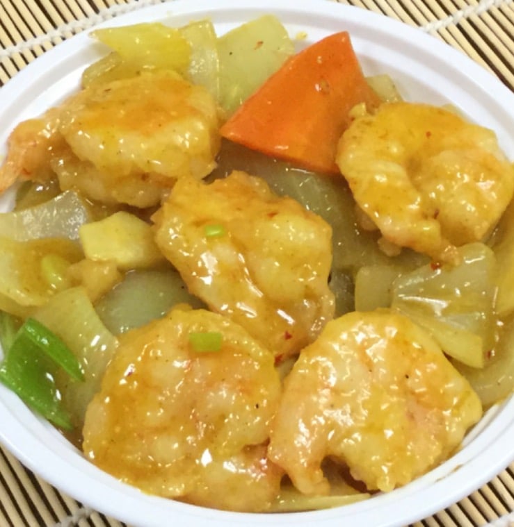 Curry Shrimp w. Onion 咖喱虾
