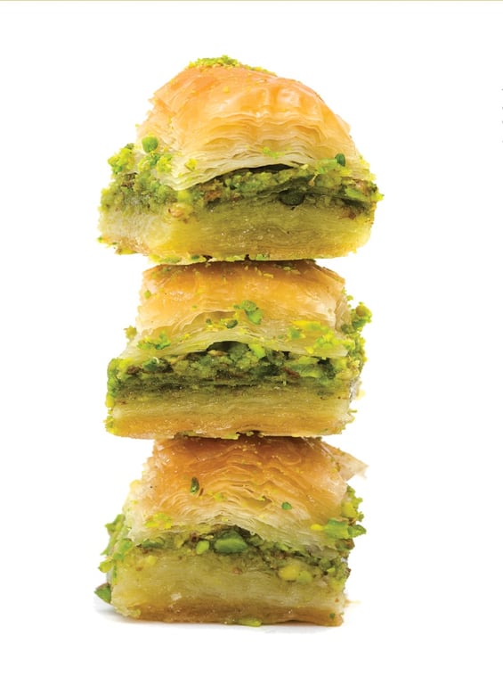 Pistachio Baklava Square Bites