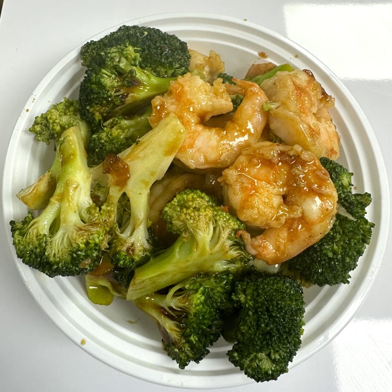 603. Jumbo Shrimp w. Broccoli