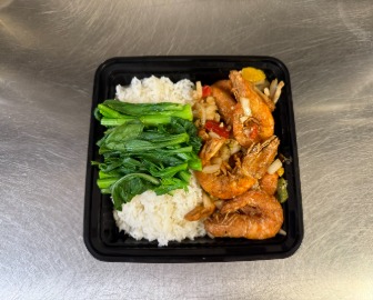 R38. 椒盐虾饭 Shrimp with Pepper and Salt (Mild spicy)