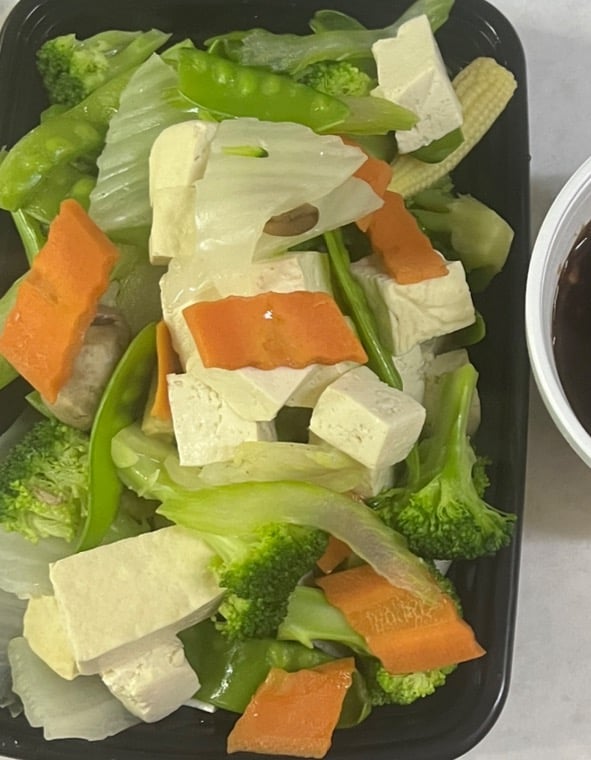 Steamed Tofu w. Vegetable