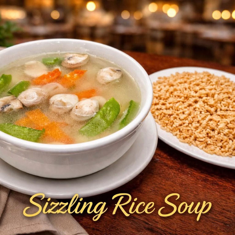Sizzling Rice Soup (for 2)