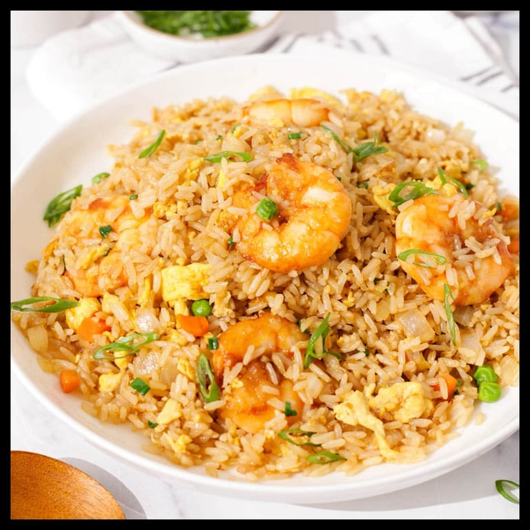 F4. 培根虾炒饭 Bacon Shrimp Fried Rice