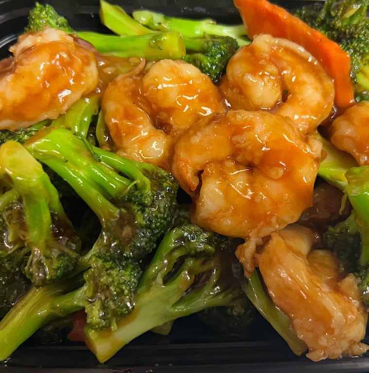 芥兰虾  <br> Shrimp w. Broccoli