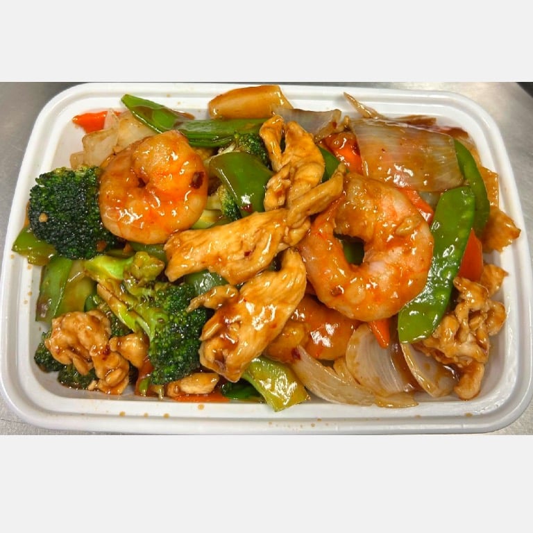 I. Szechuan Chicken & Shrimp