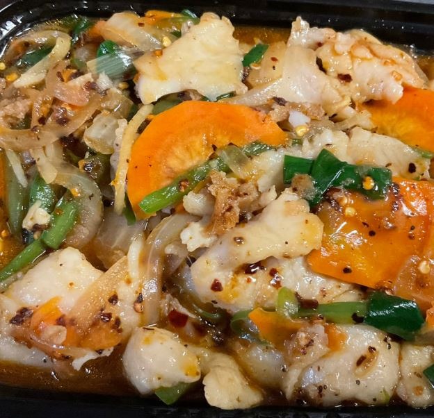 SP6. Ginger & Scallion Fish Fillet with XO Sauce XO酱姜葱鱼片