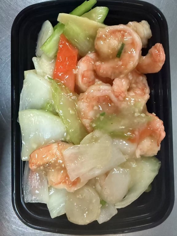 P5. Shrimp w. Mix Vegetable 蔬菜炒虾