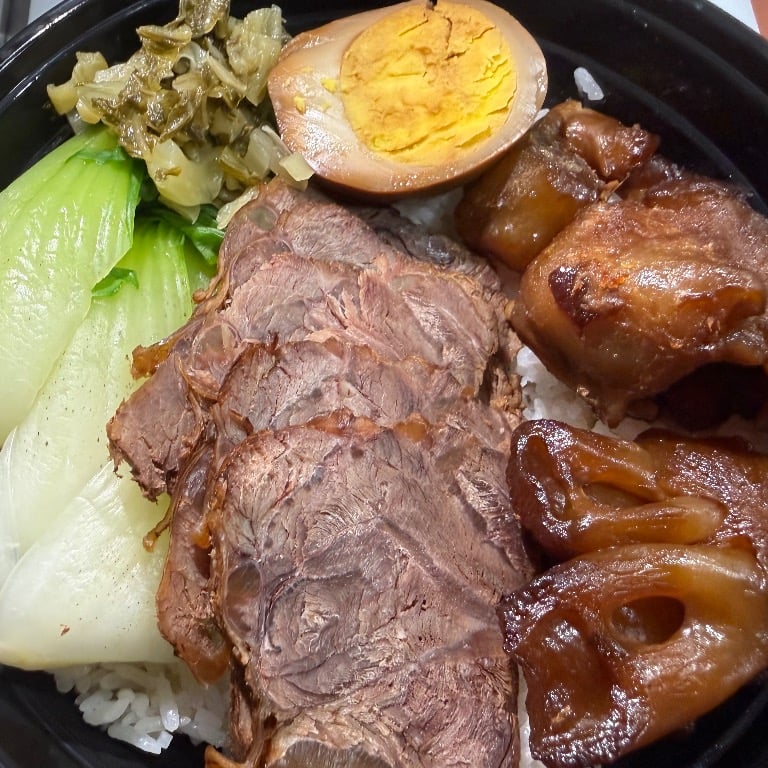 卤水双拼饭 Marinated 2x Rice Plate