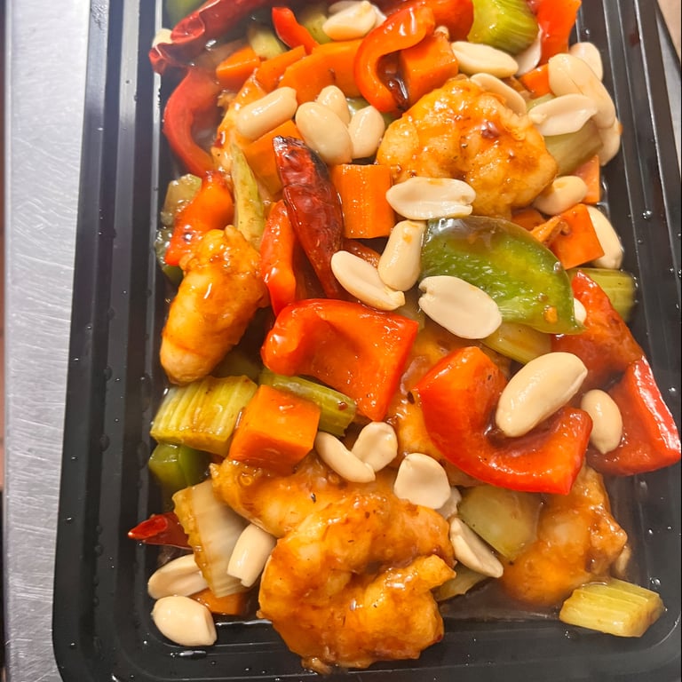 SH-5. 宫保虾 Kung Pao Shrimp