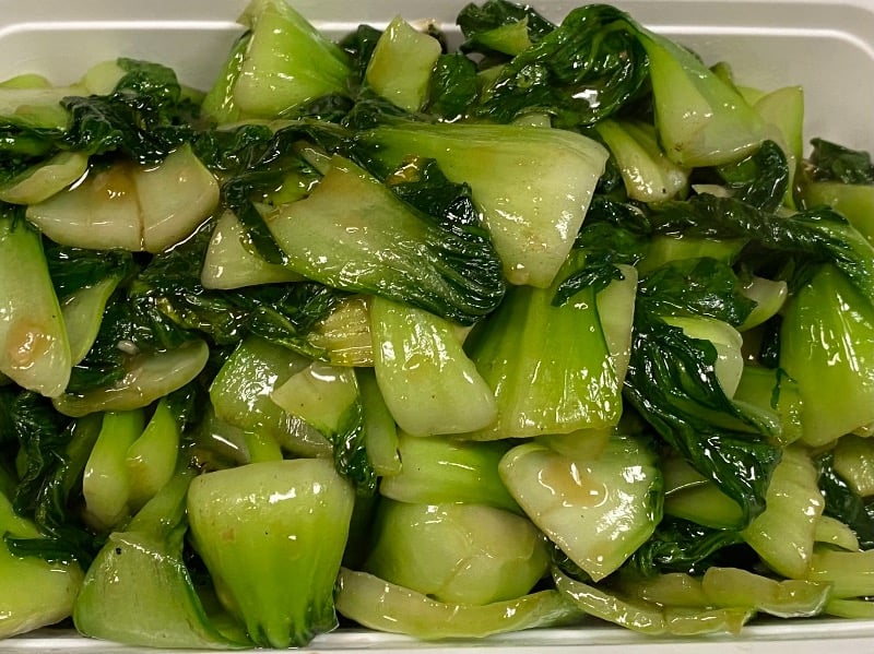 炒小白菜 Sauteed Baby Bok Choy