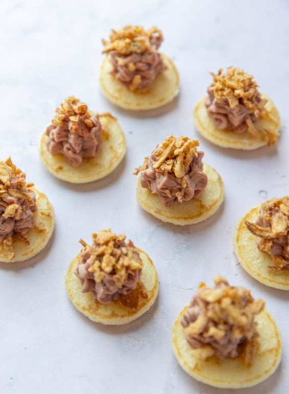 Blinis mousse de foie