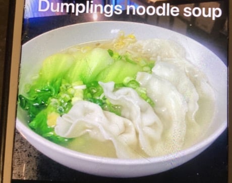Pork Dumpling Noodle Soup