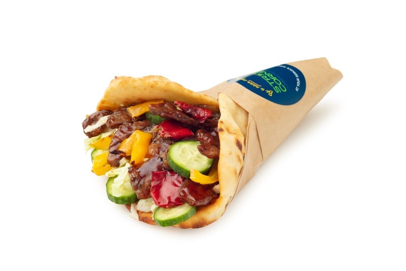 Korean BBQ Steak Naan Sandwich