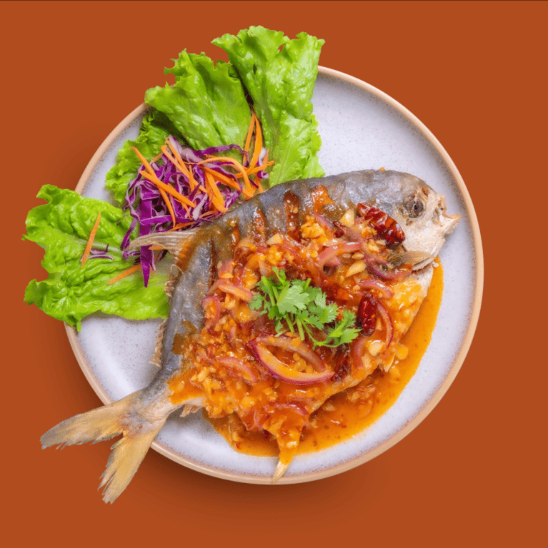 Deep Fried Fish With Chili Garlic Sauce