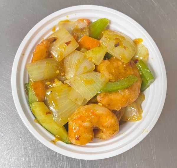 Curry Shrimp w. Onions