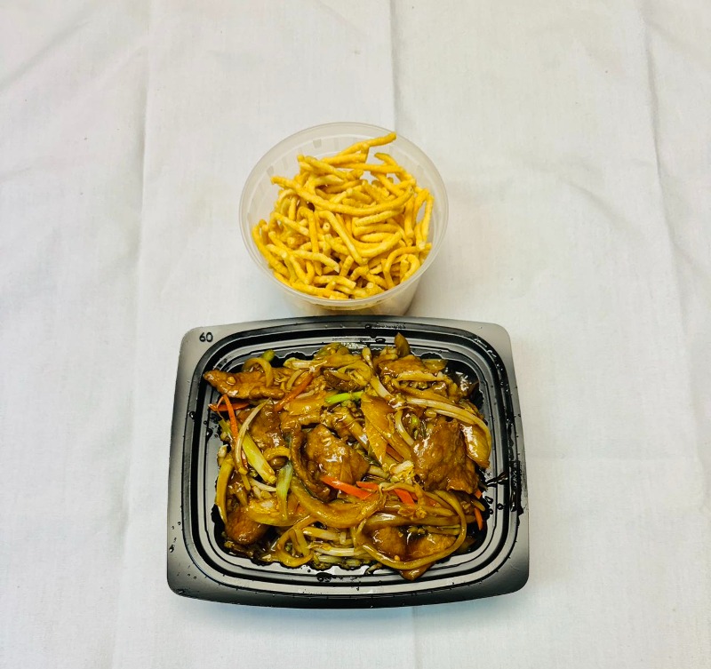 Beef Chow Mein (Crispy Noodles on Side)