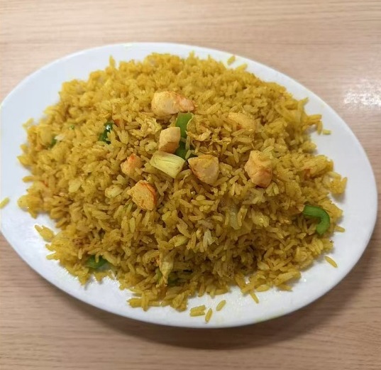 Curry Vegi-Prawns Fried Rice