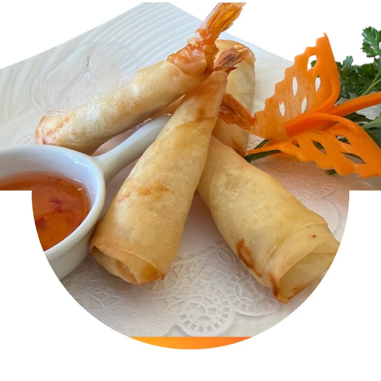 Thai crispy shrimp in a blanket