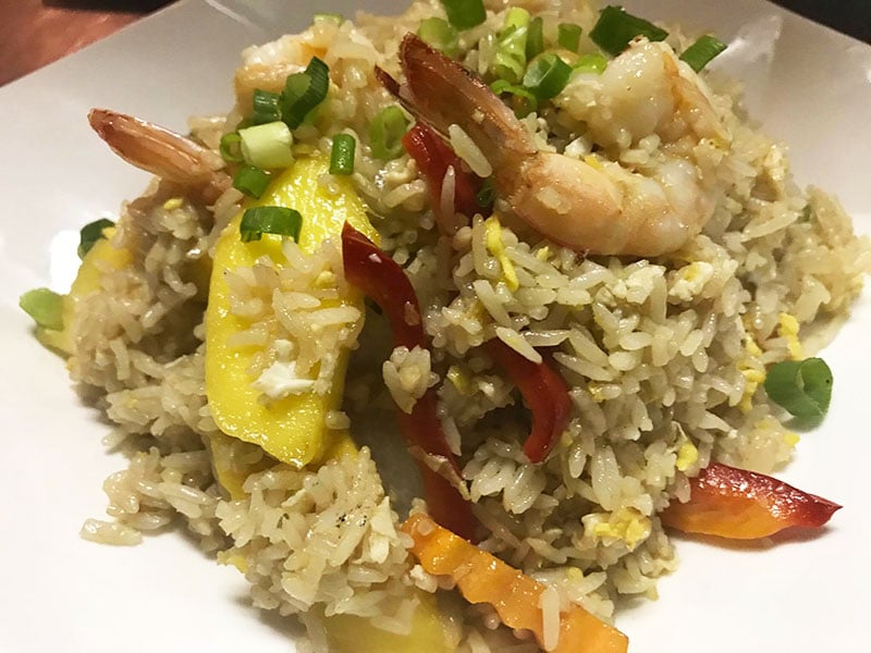 Recipe: Sweet Chili-Coconut Shrimp with Mango Rice & Snow Peas