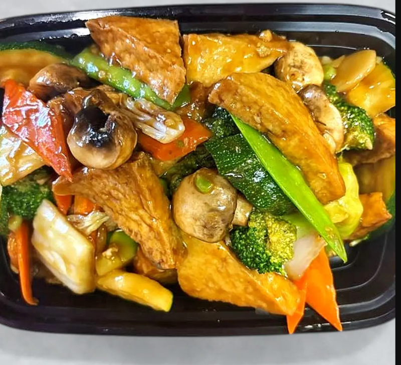 67. 素菜豆腐 Fried Tofu with Vegetables