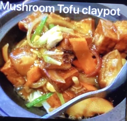 Mushroom Tofu Claypot