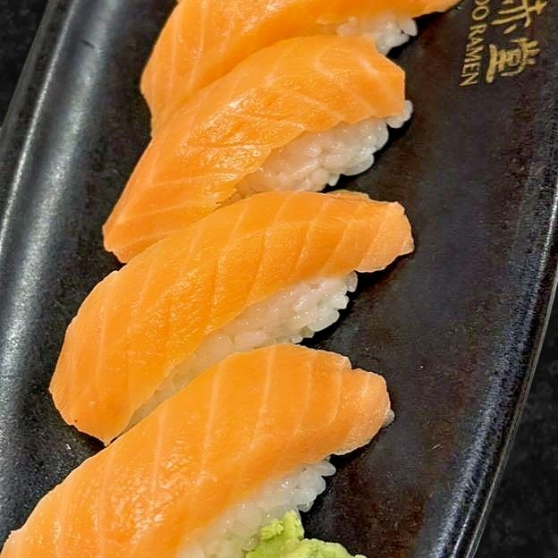 Six Salmon Sushi