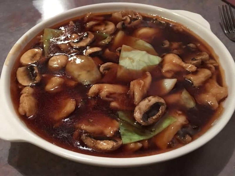 Chicken with Oyster Sauce & Mushrooms
