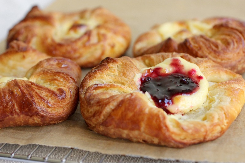 Assorted Fruit & Cheese Filled Danishes