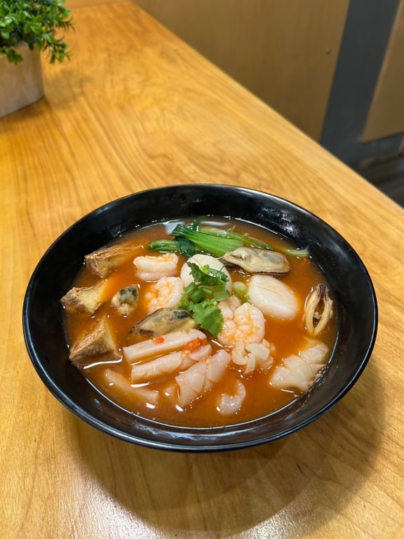 Thai Pink Noodle Soup (Yentafo)