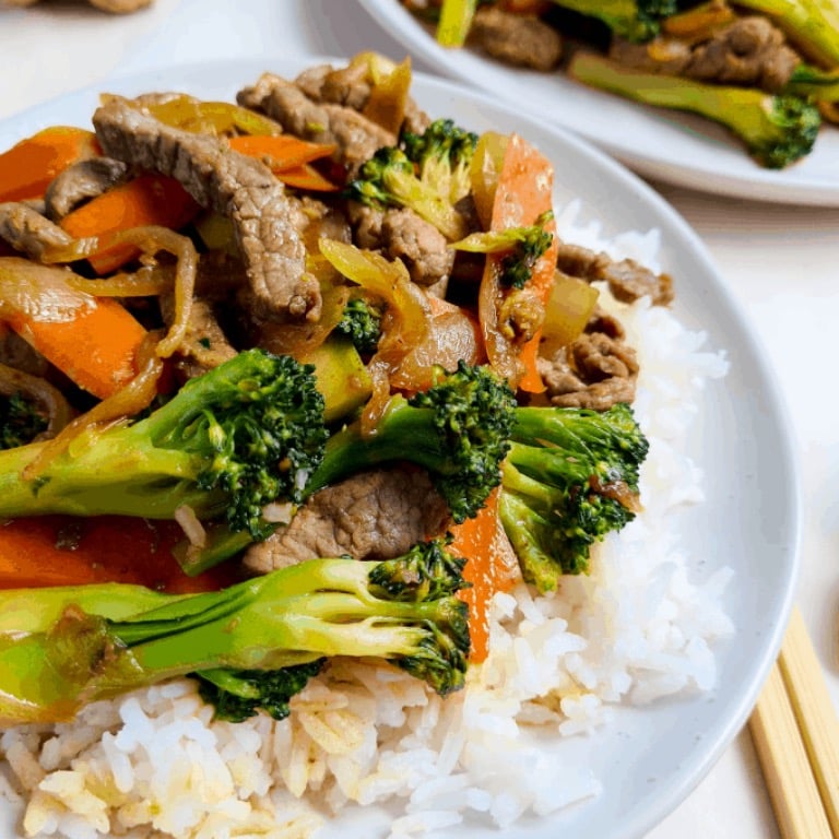 75. Beef w. Mixed Vegetables