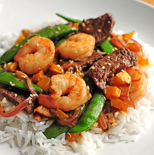 Beef & Shrimp Teriyaki