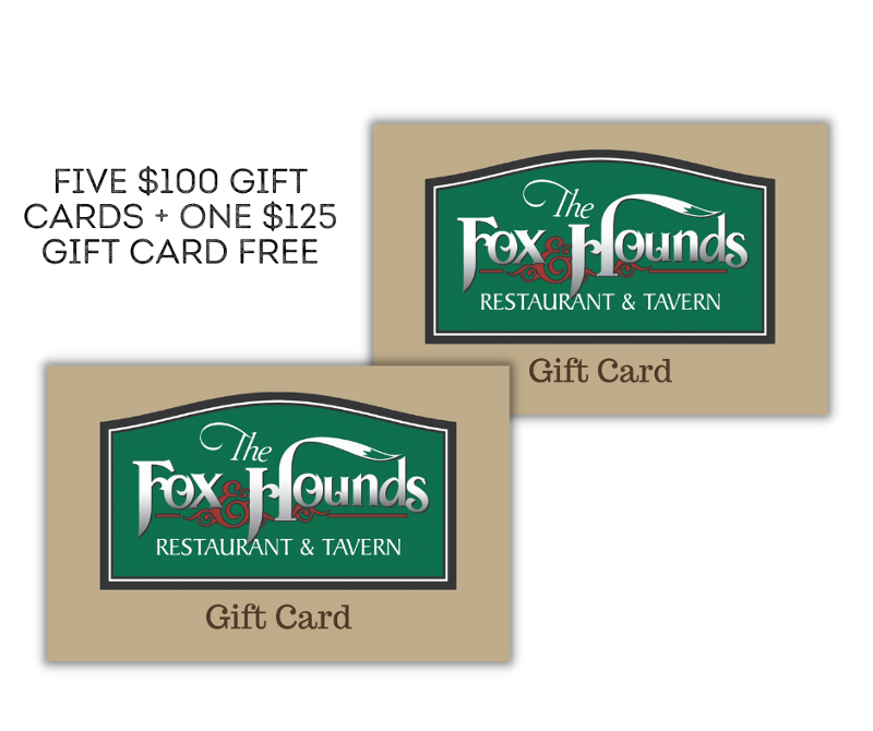 Holiday Special #6 - FIVE $100 Gift Cards + ONE $125 Gift Card Free