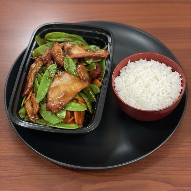 58. Roast Pork w. Snow Peas